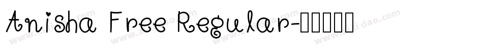 Anisha Free Regular字体转换